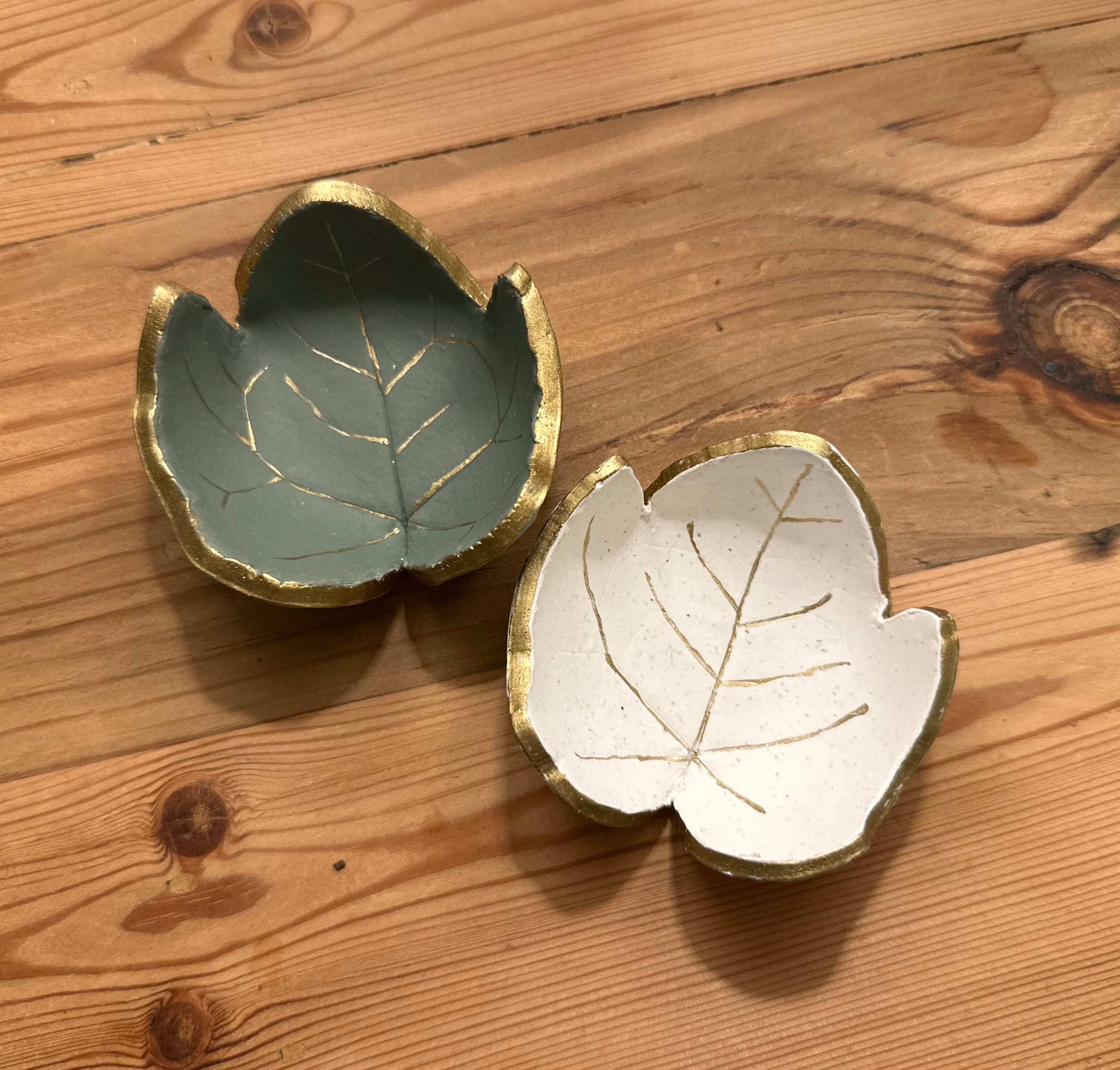 Ivy & Gold - Handcrafted Leaf Trinket Dish