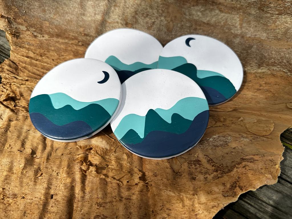 Dream Scape - Handcrafted Coasters - Set of 4