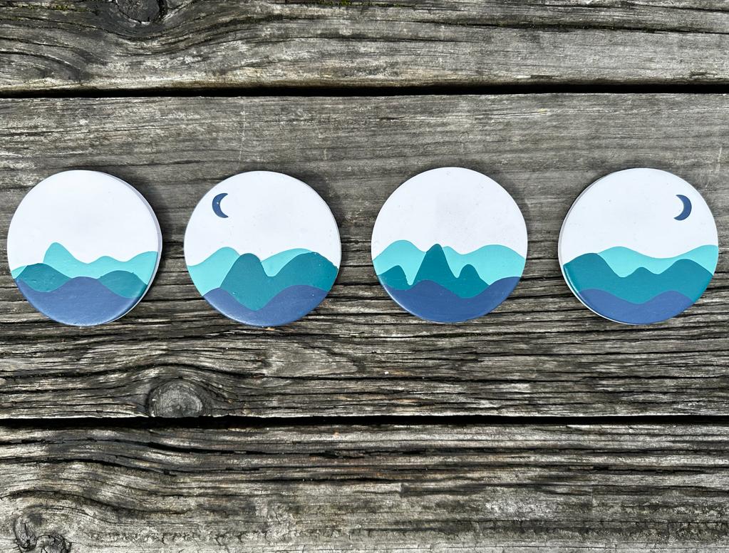 Dream Scape - Handcrafted Coasters - Set of 4