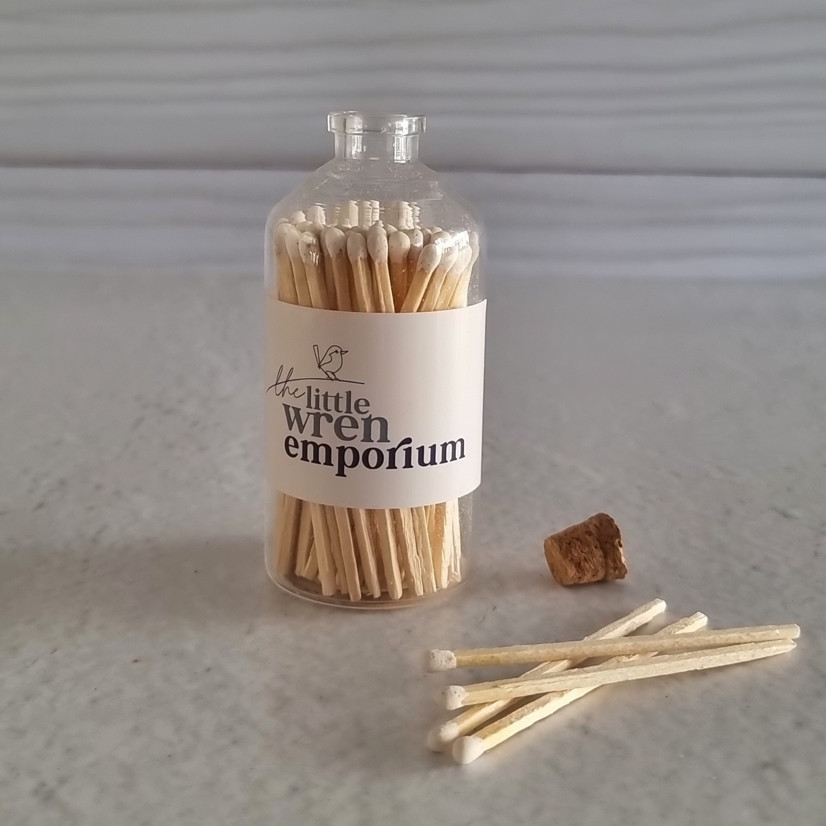Emporium White Tipped Matches in Bottle